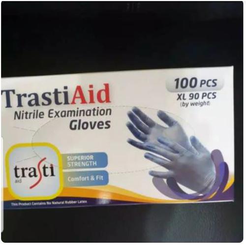 Glove Trasti Aid Nitrile isi 100 pcs -Blue S