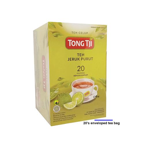 Tong Tji - Teh Jeruk Purut - 20 Enveloped Tea Bags
