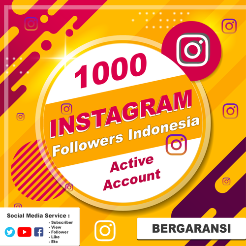 1000 Instagram Follower Indonesia High Quality