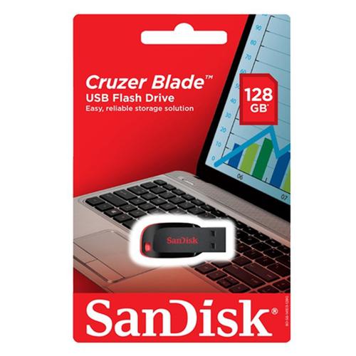 USB Flashdisk Sandisk Cruzer Blade 128GB Original