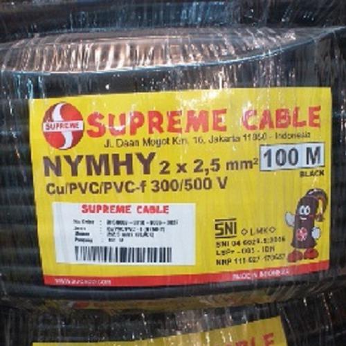 Kabel NYY-HY 2x2.5 SUPREME 100 Meter (Serabut)