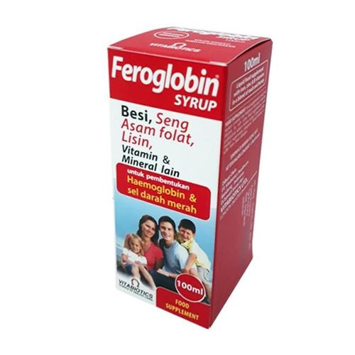 Original Feroglobin Sirup 100 ml Zat Besi dan Zinc