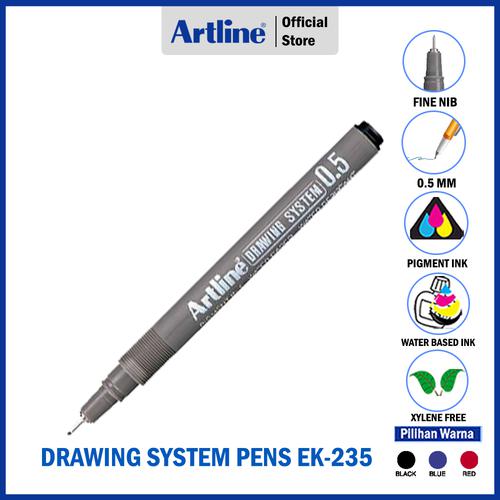 ARTLINE Drawing System Pens EK-235 BLUE