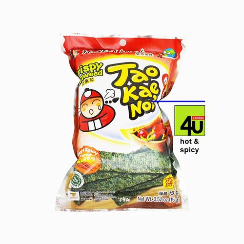 Tao Kae Noi Crispy Seaweed - 15 gr Rumput Laut Hot Spicy