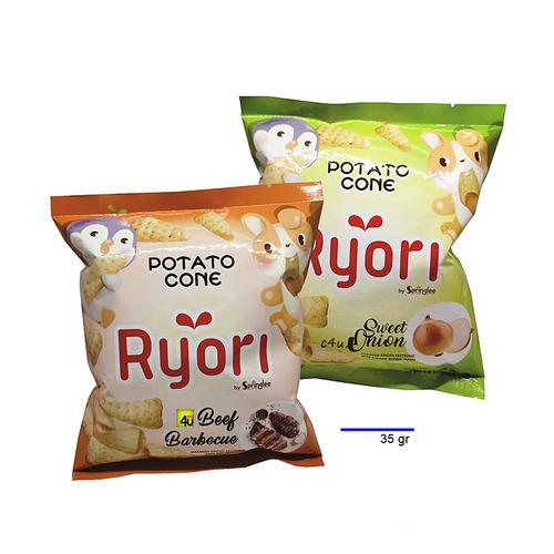 RYORI - Potato Cone Snack - 35 gr BEEF BBQ