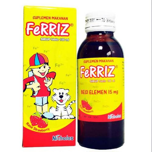 Original Ferriz Sirup 100 ml Membantu Memenuhi Kebutuhan Zat Besi Pada Anak