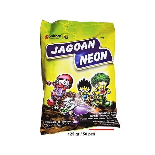 Jagoan Neon - Permen Rasa Buah Lidah Berwarna - 50 pcs/ZAK