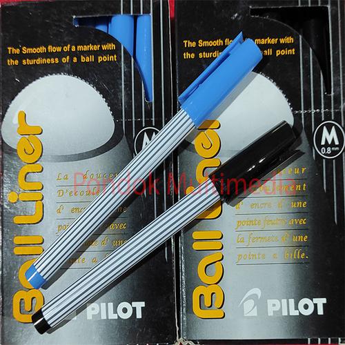 Pilot Ball Linear Pen 0.8 Blue / Biru