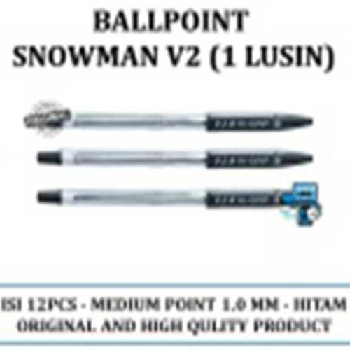 Ballpoint original Snowman - Hitam
