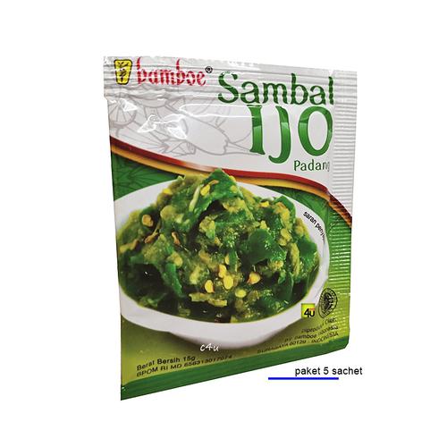 Bamboe Sambal Nusantara - Paket 5 sachet Sambal Ijo