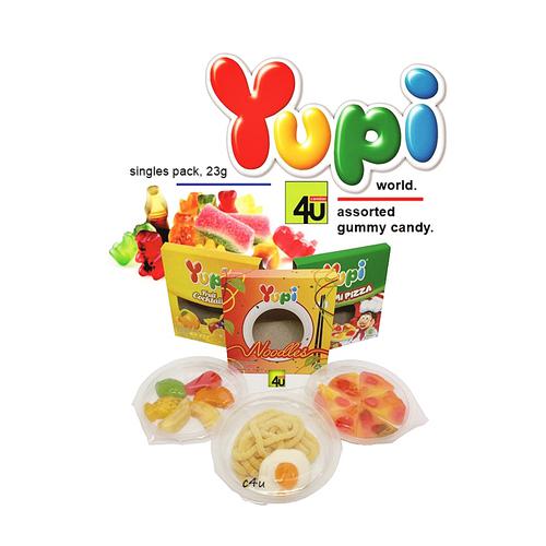 YUPI Singles - MINI PACK Gummy Candy - 23g FRUIT