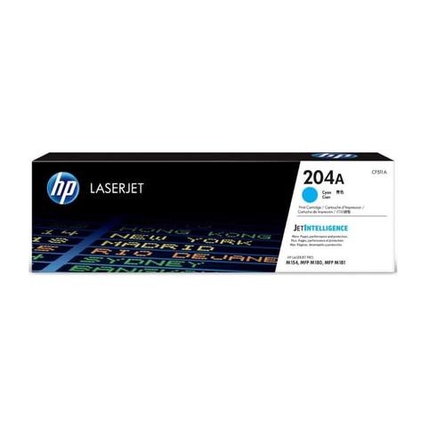 HP 204A Cyan LaserJet Toner Cartridge(CF511A)