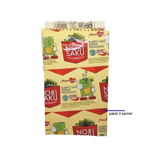 Mamasuka Nori Saku - Paket 3 sachet Spicy