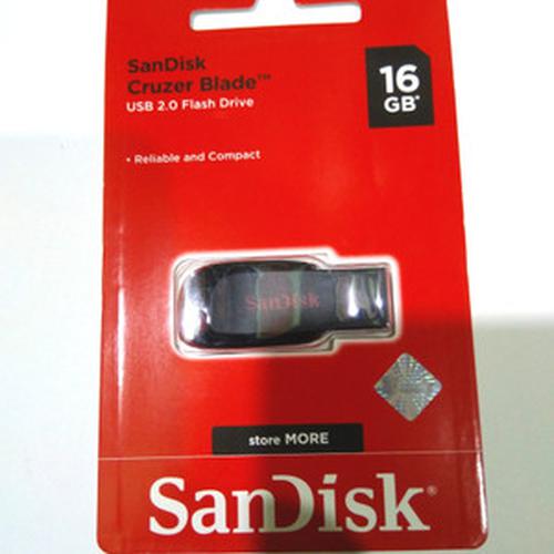 USB flash disk 16 GB Sandisk.