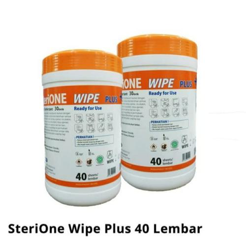 STERIONE WIPE PLUS 40 LEMBAR . ONEMED