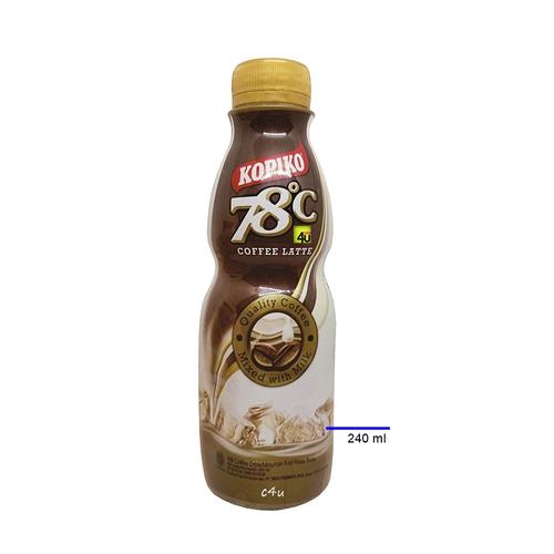 KOPIKO 78c - Coffee Latte Drink - 240ml Botol RTD COFFEE LATTE