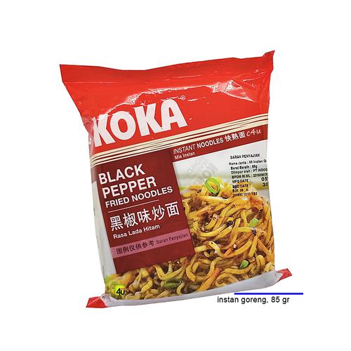 KOKA Reguler Pack - Singapore Instant Noodles - 85 gr HALAL Black Pepper