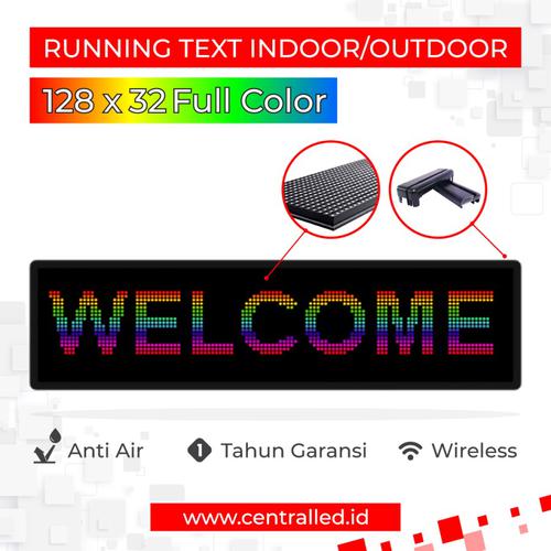 Running Text Indoor Outdoor 128x32 cm Full Color