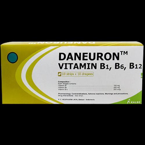 Original Daneuron Vitamin B1. B6. B12 Box Isi 100 Tablet