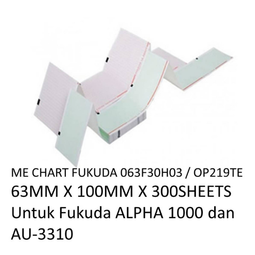 Kertas EKG ECG Pack 63 mm x 100 mm x 300 Sheet Fukuda Recording Paper