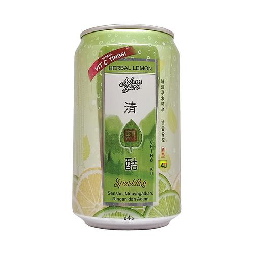 Adem Sari CHING KU - Herbal Lemon Drink - 320ml KALENG RTD LEMON SPARKLING