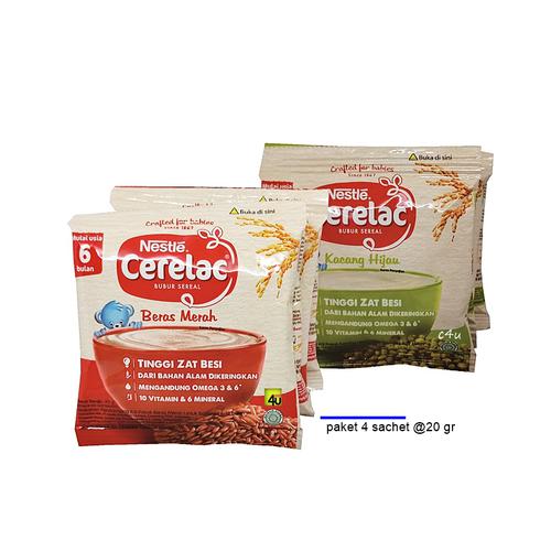 Cerelac - Bubur Sereal - Paket 4 sachet Kacang Hijau