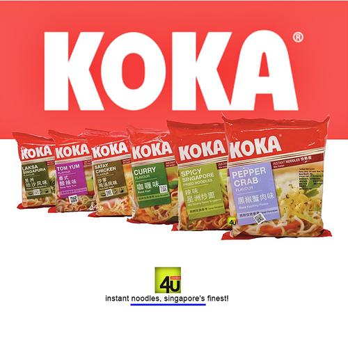 KOKA Reguler Pack - Singapore Instant Noodles - 85 gr HALAL Original Stir Fry