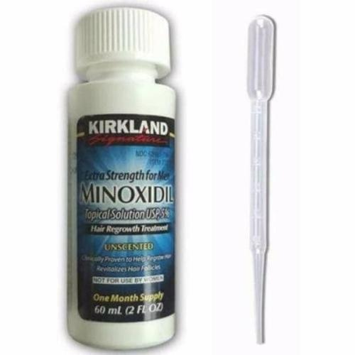 Original Kirkland Minoxidil original asli 5% 60 ml+ Pipet plastik Rambut kumis