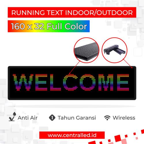 Running Text Indoor Outdoor 160x32 cm Full Color