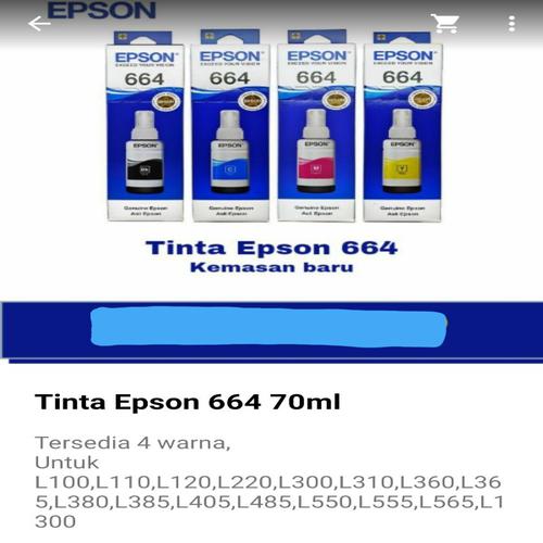 Tinta Epson 664 70ml