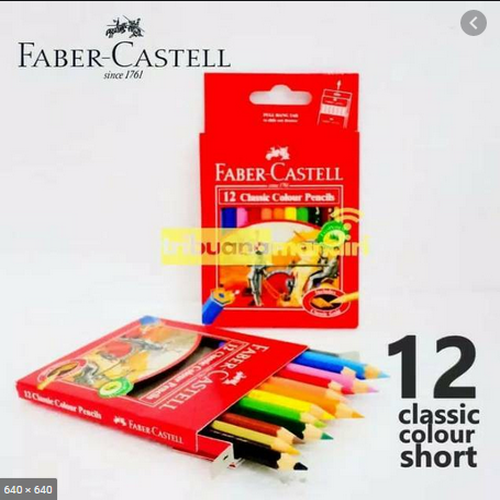 Pensil Warna Faber Castel Clasic Colour Pendek