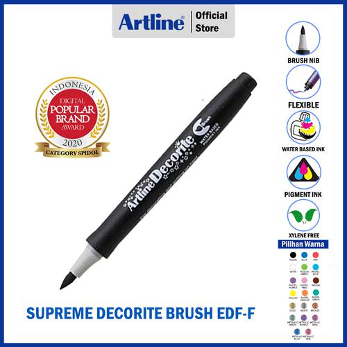 ARTLINE Spidol Supreme Decorite Brush Marker EDF-F GOLD