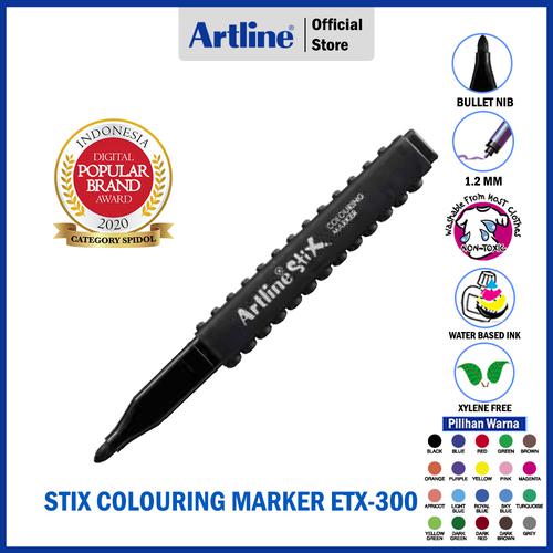 ARTLINE Spidol Stix Colouring Marker ETX-300 YELLOW GREEN