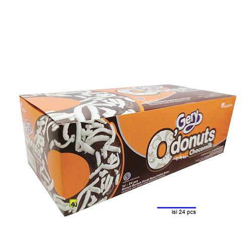 Gery O-DONUTS Milk Chocolate Biscuit - BOX Isi 24 pcs