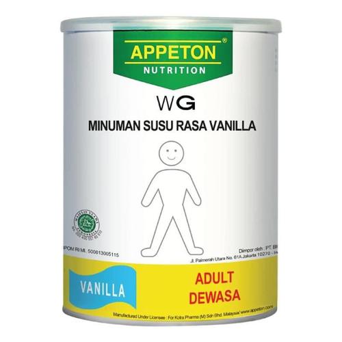 Original Appeton Weight Gain Susu Rasa Vanilla Adult - 900 gram Dewasa Vanila