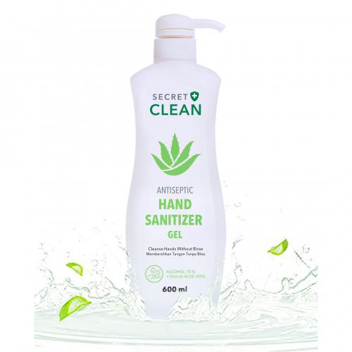 Secret Clean Hand Sanitizer Antiseptic Gel 600 ml
