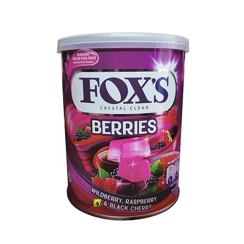 FOXS Tin - Crystal Clear Candy Kaleng - 180 gr Berries