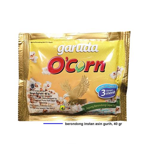 O-Corn - Popcorn Instan Rasa ASIN Gurih - 40 gr BERONDONG JAGUNG