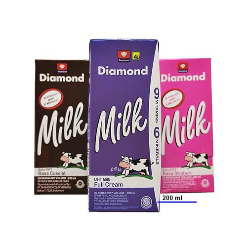 DIAMOND Milk - Susu UHT RTD - 200ml Cokelat