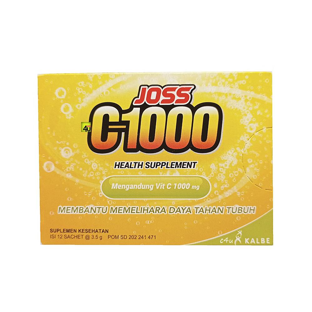 Daftar Harga Joss C 1000 Suplemen Vit C 1000 Mg 12 Sachet C1000 Bhinneka