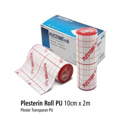 PLESTERIN ROLL 10 CM X 2M . PLESTER TRANSPARAN PU . ONEMED