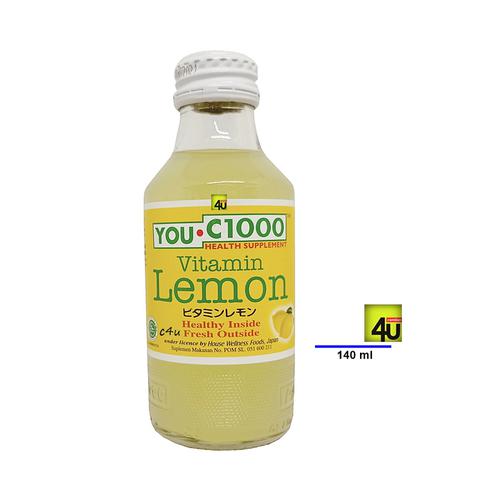 You C1000 - Vitamin C Drink - 140ml Botol Kaca RTD Lemon