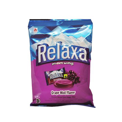 Relaxa - Permen Wangi Penyegar Mulut 125 gr - ZAK 50 Butir Grape