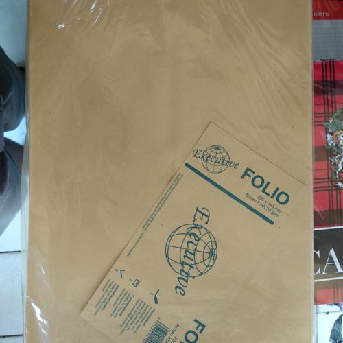 Amplop Coklat Folio Executive per pack / bungkus