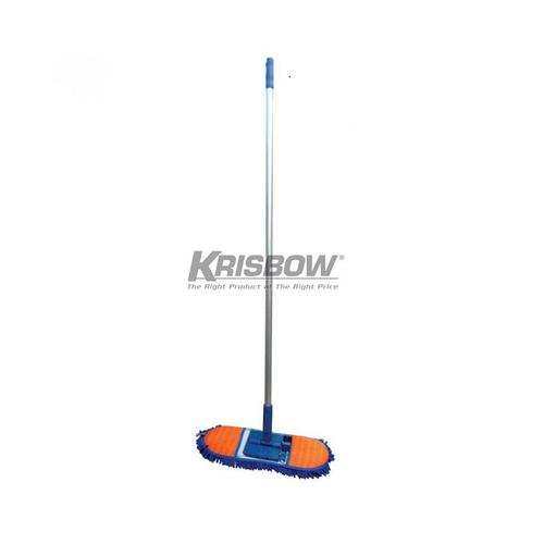 Krisbow KW1800551 Microfiber Dust Mop Dark Blue L 36 with Aluminum Handle