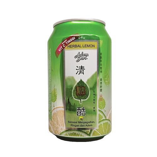 Adem Sari CHING KU - Herbal Lemon Drink - 320ml KALENG RTD HERBAL LEMON