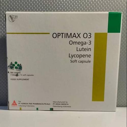 Original Optimax O3 Box Isi 30 Kapsul - Memelihara Kesehatan Mata.