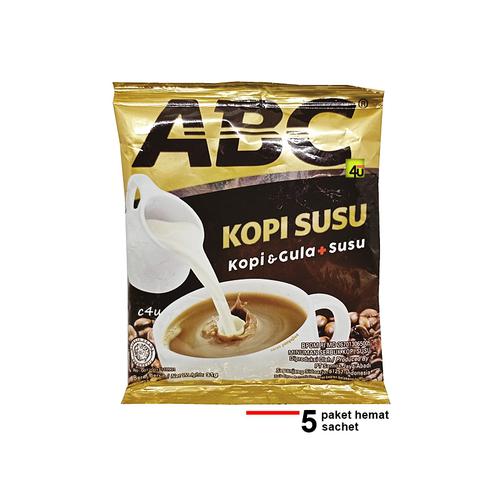 ABC - Kopi Susu dan Mocca - Paket 5 sachet ABC SUSU 5s