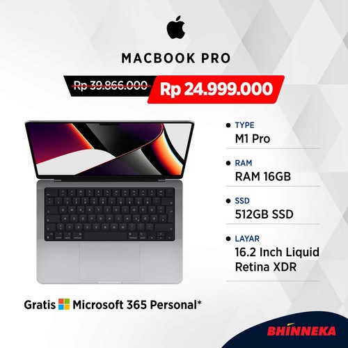 APPLE MacBook Pro [MK183ID/A] - Space Gray