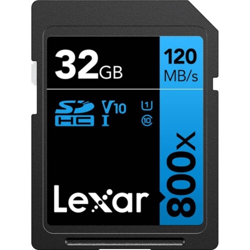 LEXAR Memory Card 32GB Professional 800x SDHC UHS-I